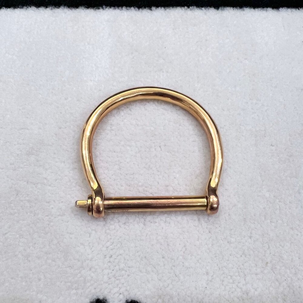 Miansai 18k Gold Plated Screw Cuff Bangle Bracelet